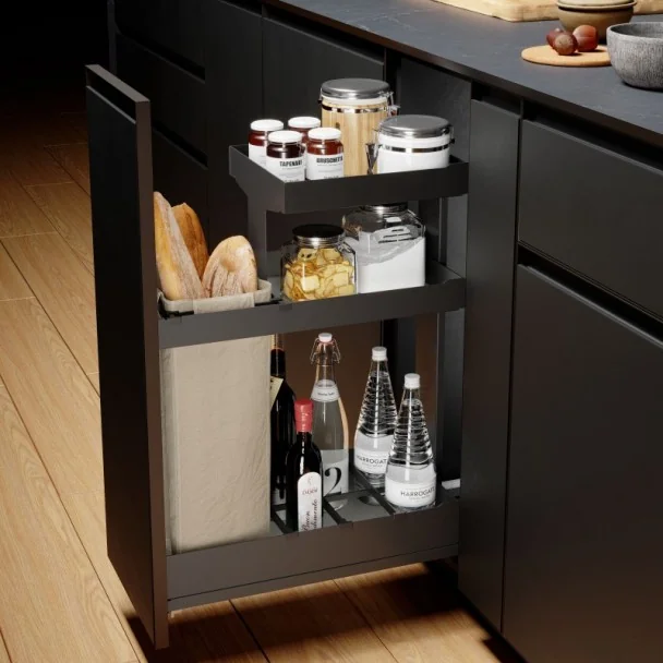 Garrafeira Extraível 3 Alturas Nova Flat Basal para Cozinha