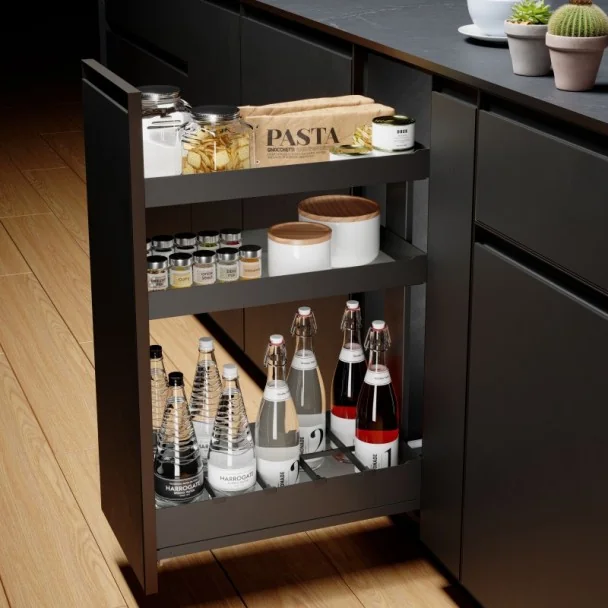 Garrafeira Extraível 3 Alturas Nova Flat Basal para Cozinha