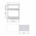 Garrafeira Extraível 3 Alturas Nova Flat Basal para Cozinha