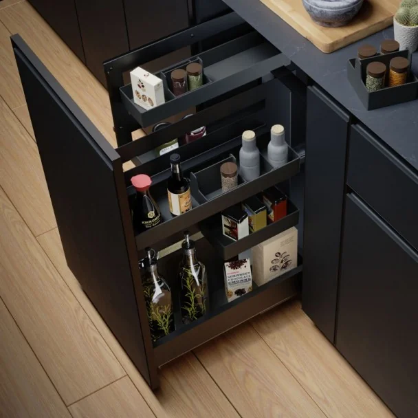 Prateleira Despenseiro Gaveta Nova Flat para Cozinha | Menage Confort