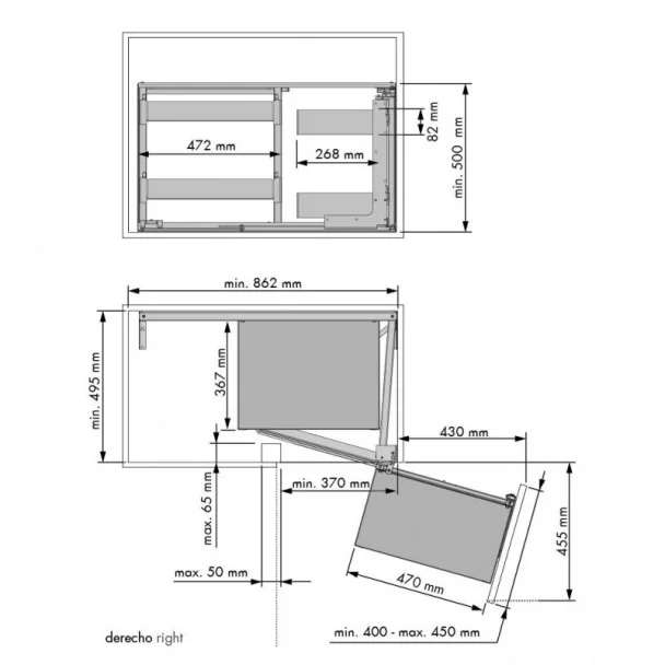 Bastidor Extraível Articulado Nova Flat | Menage Confort Cozinha
