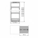 Coluna Extraível Nova Flat para Cozinha | Menage Confort