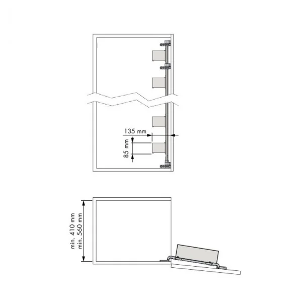 Estante Despenseiro Nova Flat para Cozinha | Menage Confort