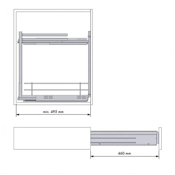 Suporte Panos Removível Antracite Compact | Menage Confort Cozinha