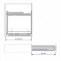 Suporte Panos Removível Antracite Compact | Menage Confort Cozinha