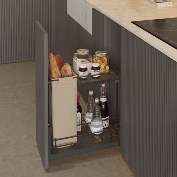 Botellero Panero Extraível Antracite Compact Basal