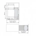 Garrafeira Antracite 3 Alturas Compact para Cozinha