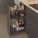 Garrafeiro 3 Alturas Extraível Antracite Compact para Cozinha