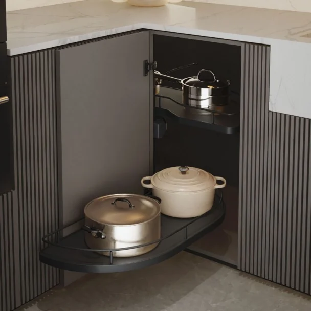 Bandeja Deslizante Antracite Dolphin I Compact para Cozinha