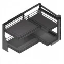 Estrutura Extraível Articulada Antracite Compact para Cozinha
