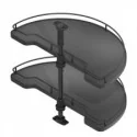 Bandeja Semicircular 180º Antracite Compact | Menage Confort