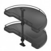 Bandeja Semicircular 180º Antracite Compact