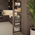 Coluna Extraível Garrafeira Antracite Compact para Cozinha