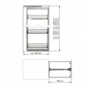 Estrado Coluna Antracite Compact | Menage Confort Cozinha