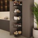 Coluna Despenseiro Antracite Titán Compact Cozinha | Menage Confort