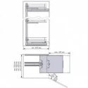 Coluna Despenseiro Antracite Titán Compact Cozinha | Menage Confort