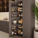 Coluna Despenseiro Antracite Compact para Cozinha | Menage Confort