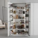 Prateleira Despenseira Cromo Compact para Cozinha | Menage Confort