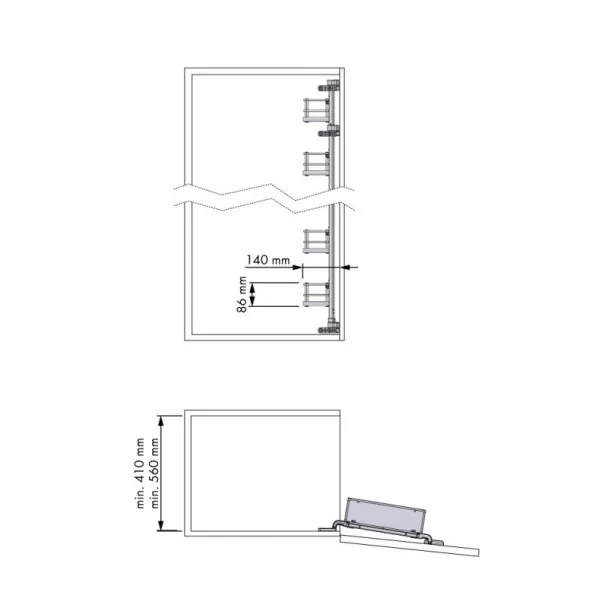 Prateleira Despenseira Cromo Compact para Cozinha | Menage Confort