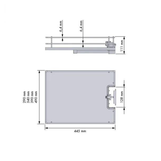 Cesto para Despenseiro Antracite Titán Compact