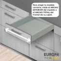 Bandeja PVC Cinza para Gaveta de Cozinha Europa
