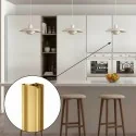 Perfil Gola Vertical Intermediário Ouro 8012