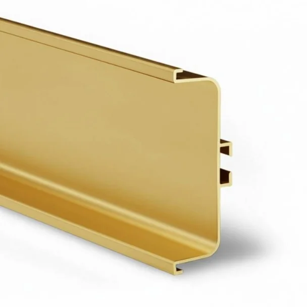 Perfil Sistema Gola Horizontal Intermediário Ouro 8007