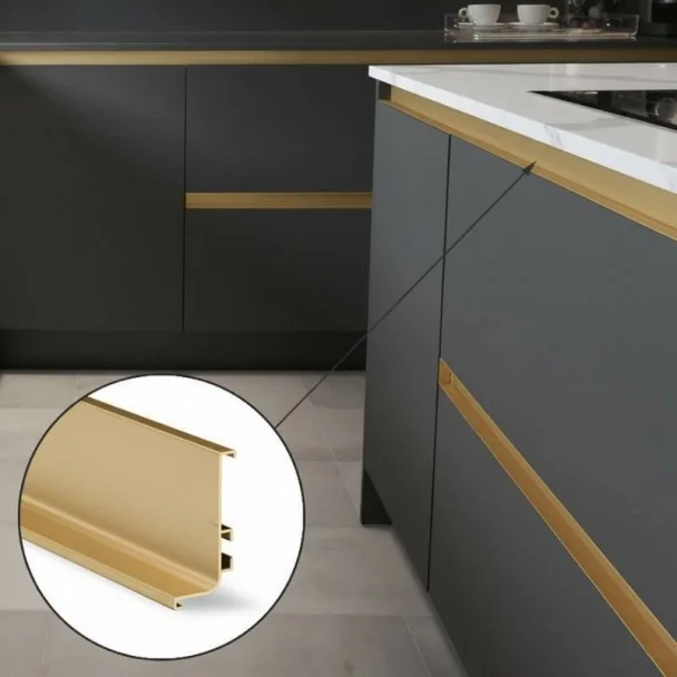 Perfil Sistema Gola Horizontal Superior Branco 8006