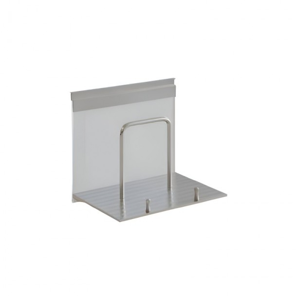 Portatablet em alumínio e vidro