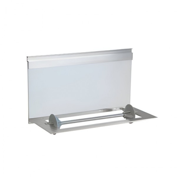 Porta-rolos em Alumínio e Vidro