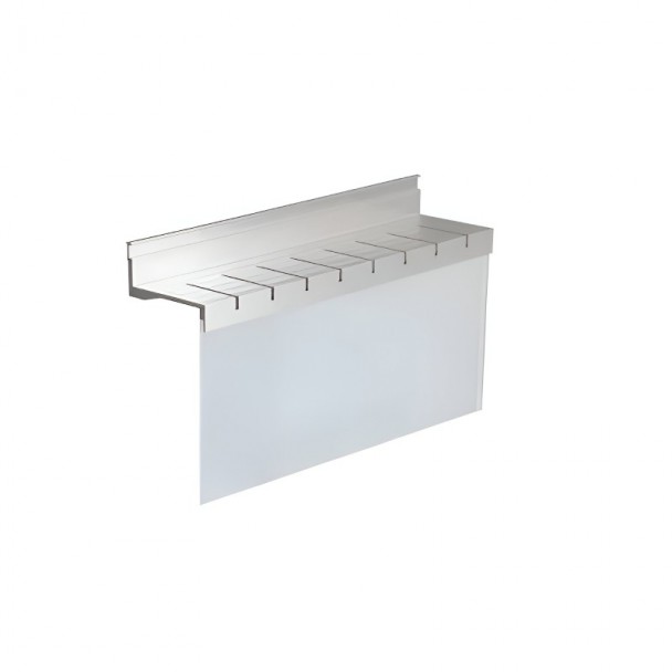 Suporte de faca em alumínio e vidro