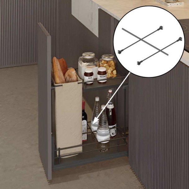 Separador de Garrafeira Panero Antracita Compacto