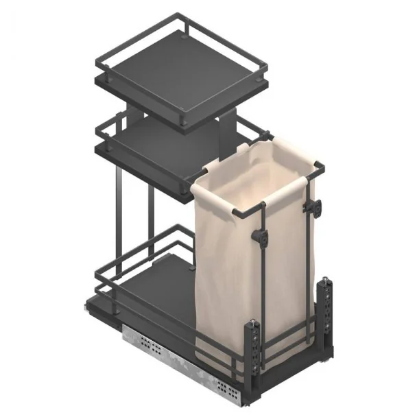 Rack para Garrafas e Pão Removível 3 Alturas Flat Antracite