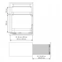 Rack para Garrafas Removível 3 Alturas Compact