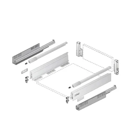 Caceroleiro Hettich InnoTech Atira Antracite 30 kg