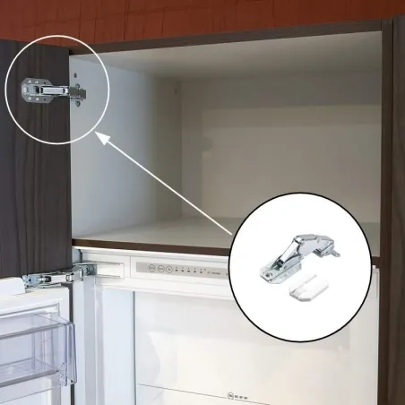 Conjunto Dobradiça Kamat 115° | Hettich 9239784