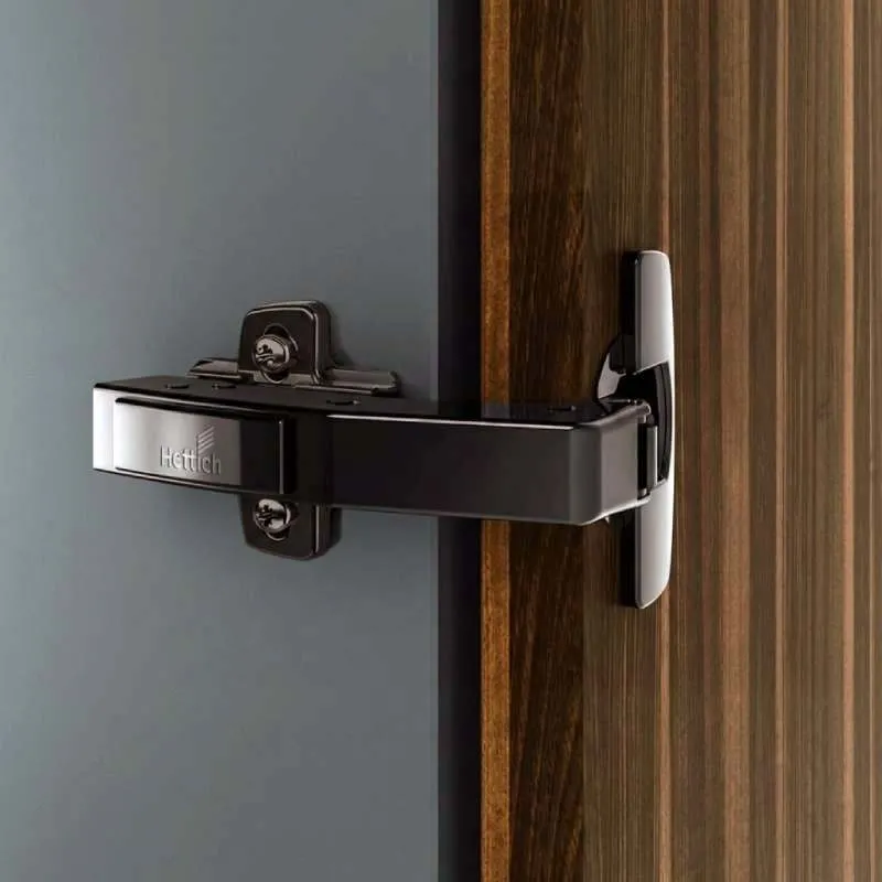Dobradiça Sensys 95° Embutimento Obsidian Black 8639i W90 | Hettich
