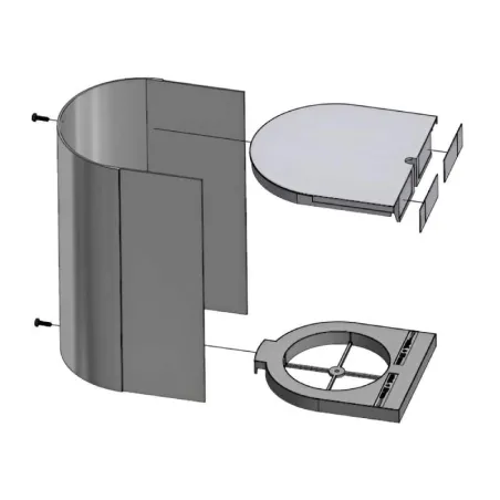 Torre de Tomadas Elevator 2 Inox + Cover Box | Batchmann