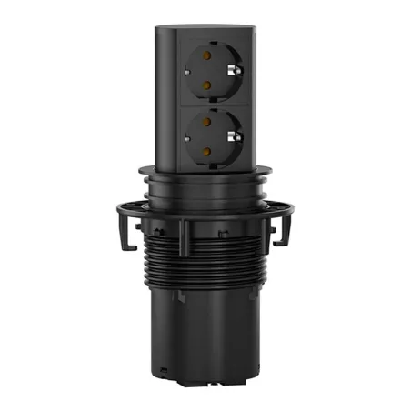 Torre Retrátil Elevator Preto para Bancada Cozinha | Bachmann