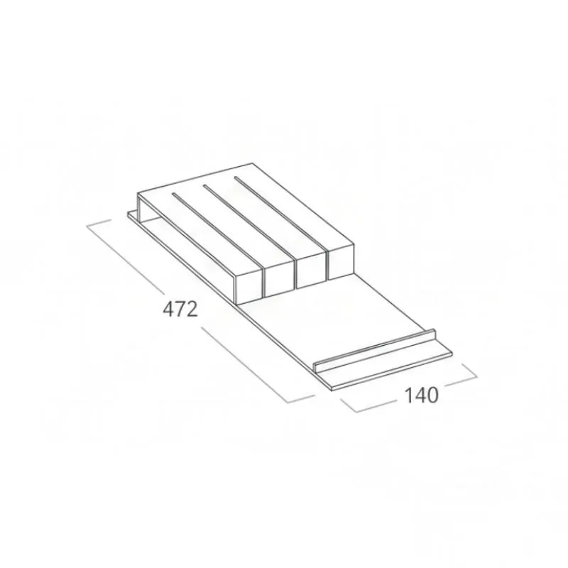 Faca para 3 facas Cuibus | Cucine Oggi BN521.003.001