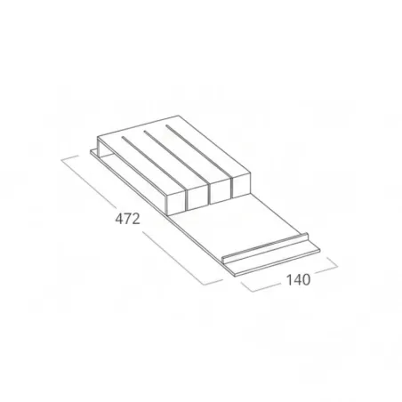 Faca para 3 facas Cuibus | Cucine Oggi BN521.003.001