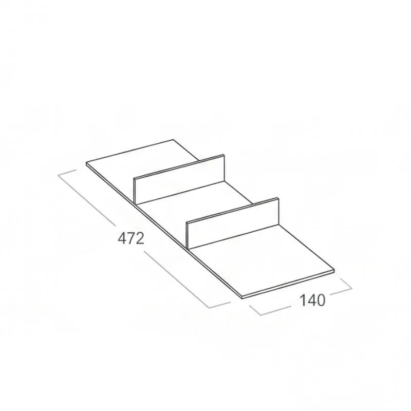 Separador para 3 lacunas Cuibus / Cucine Oggi BN521.006. 001