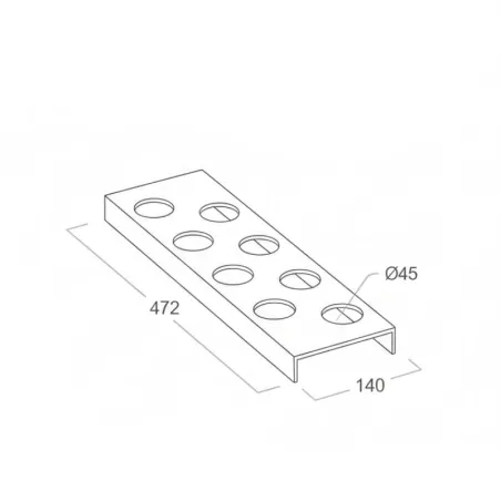 Suporte para 8 Cuibus / Cucine Oggi BN521.004. 001