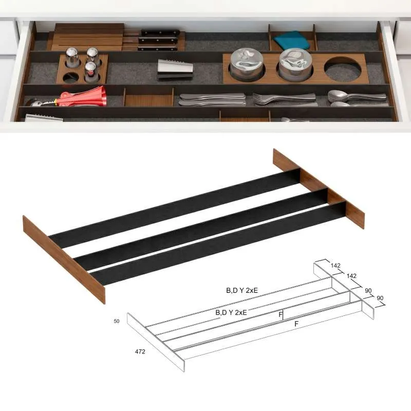 Porta-espécies de 4 Cuibus / Cucine Oggi BN508. 002. 003