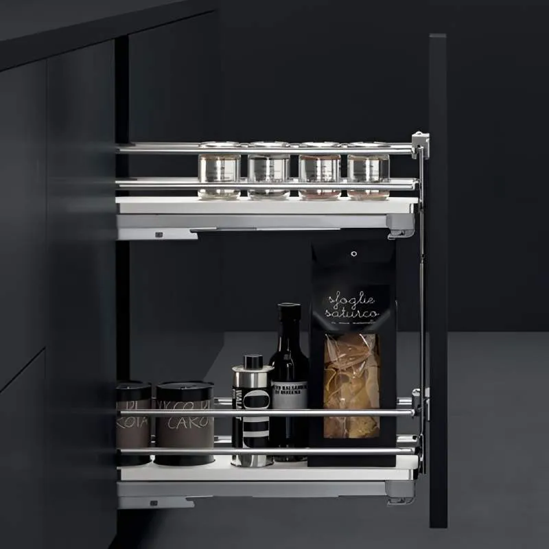 Porta-garrafas Extraível 15/20 Galaxy para Cozinha | ELQGM152SXPOMBCD