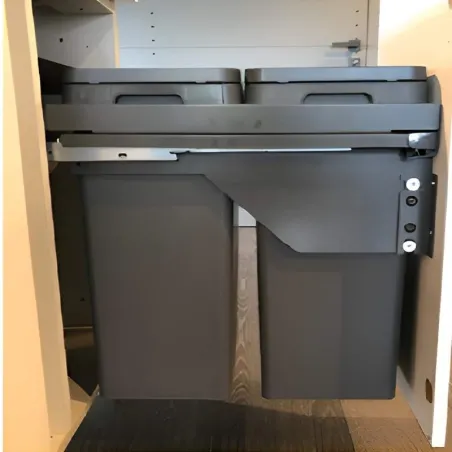 Cubo Reciclagem Lixo Globe Antracite | Vibo PGTM301RFGVGF