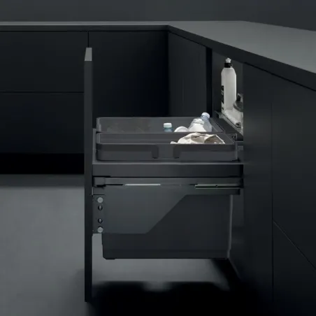 Cubo Reciclagem Lixo Globe Antracite | Vibo PGTM301RFGVGF