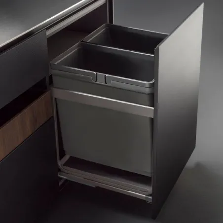 Cubo de Reciclagem de Lixo Kombi para Móvel de Cozinha de 600 mm | Vibo