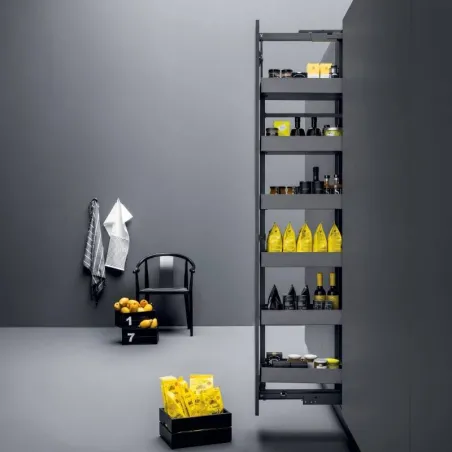 Kit Estrutura Coluna Extraível Folha para Cozinha |Vibo CK115NVGF