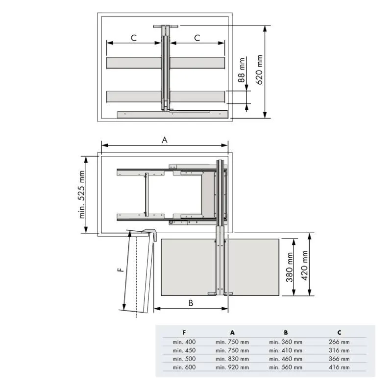 Bastidor Removível de Canto Nova Flat | Menage Confort Cozinha
